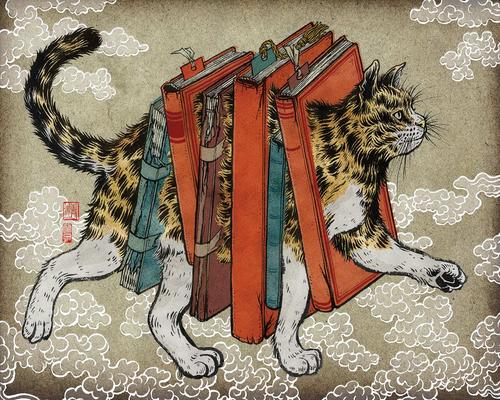 The Cat Who Saved Books - Fanart